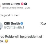 Трамп Кубанинг янги президенти Марко Рубио бўлиши кераклиги ҳақида фикрни маъқуллади