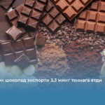 Ўзбекистон шоколад экспорти 3,3 минг тоннага етди
