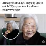 Чипслар, сериаллар ва соат 10 гача ухлаш: 101 ёшли хитой аёли узоқ умр сирини айтди
