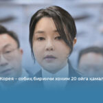 Жанубий Корея – собиқ биринчи хоним 20 ойга қамалди