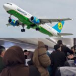 Ҳожатхона талашган &laquo;катталар&raquo;: Қатардан Ўзбекистонга қайтаётган авиарейсдаги жанжал видеоси тарқалди (Видео)