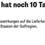 ДУБАЙ 10 КУНЛИК ОЗИҚ-ОВҚАТ ЗАХИРАСИ БИЛАН ҚОЛДИ: УРУШ ТАЪМИНОТ ЗАНЖИРЛАРИНИ БУЗМОҚДА