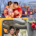 Хитойча романтика: Куёв келинни канализация чиқиндиларини ташувчи техникалардан иборат кортежда олиб кетди (Бахт оддийликда).