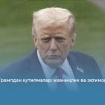 Дональд Трампдан кутилмалар: ноаниқлик ва эҳтимоллар