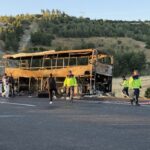 Туркияда сайёҳларни олиб кетаётган автобус аянчли ҳалокатга учради