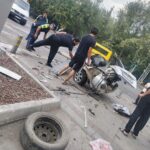 Тошкентда ЙТҲ оқибатида Lacetti иккига бўлиниб кетди