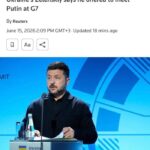 Зеленский Путинга Франциядаги G7 саммитида учрашишни таклиф қилди — Reuters