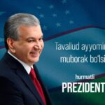 ЎЗБЕКИСТОН РЕСПУБЛИКАСИ ПРЕЗИДЕНТИ ШАВКАТ МИРОМОНОВИЧ МИРЗИЁЕВГА «БАҒИШЛОВ»