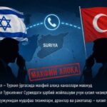 Исроил ва Туркия ўртасида махфий алоқа каналлари мавжудлиги маълум бўлди