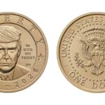 АҚШда Трамп тасвирланган 1 долларлик танга муомалага чиқарилди