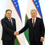 Шавкат Мирзиёев &laquo;Росатом&raquo; бош директори Алексей Лихачёвни қабул қилди