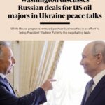 Вашингтон ва Москва АҚШ компанияларининг Россия нефть бозорига қайтишини муҳокама қилмоқда